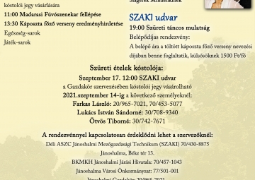 Jánoshalmi Szüreti Napok 2021